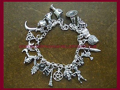 Pagan Charm Bracelet - 20 Charms, 3 Bracelet Lengths