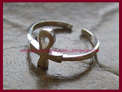 Ankh Midi Ring or Toe Ring